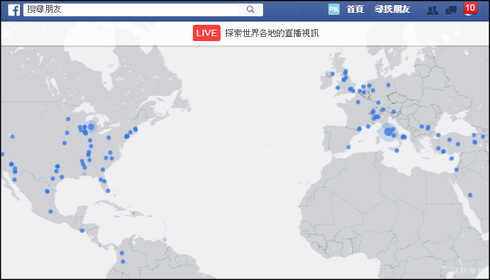 Facebook live map1