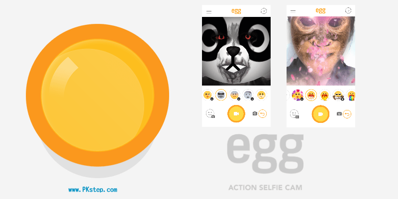 艾革《egg App》換上面具變身，自拍超可愛3D動畫表情～（Android、iOS下載）