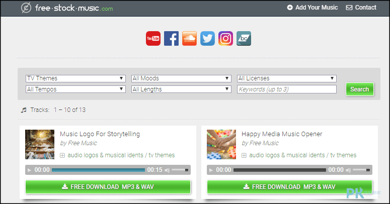 Free-Stock-Music免費音樂下載1