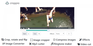 Croppio免費線上工具：圖片切割、修改MP4影片長度、MP3音樂裁剪。