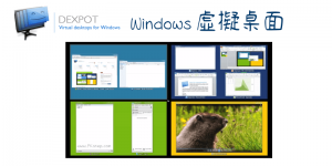 Dexpot虛擬桌面軟體，把Windows分割多個不同的螢幕視窗。下載/教學
