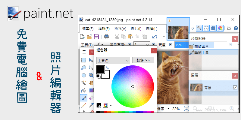 Paint.NET免費電腦畫圖照片編輯器