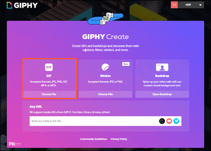 GIPHY線上製作GIF工具1