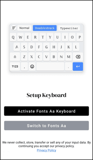 Fonts Aa特殊英文字體App1