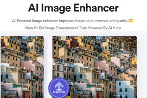 照片畫質差？就用AI Image Enlarge線上工具，一鍵增強圖片的色彩、對比度和銳度。