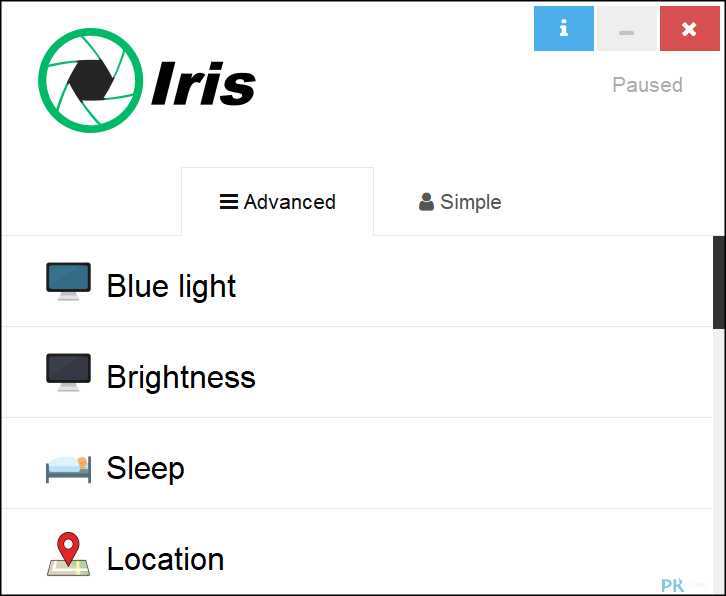 Iris保護眼睛軟體7