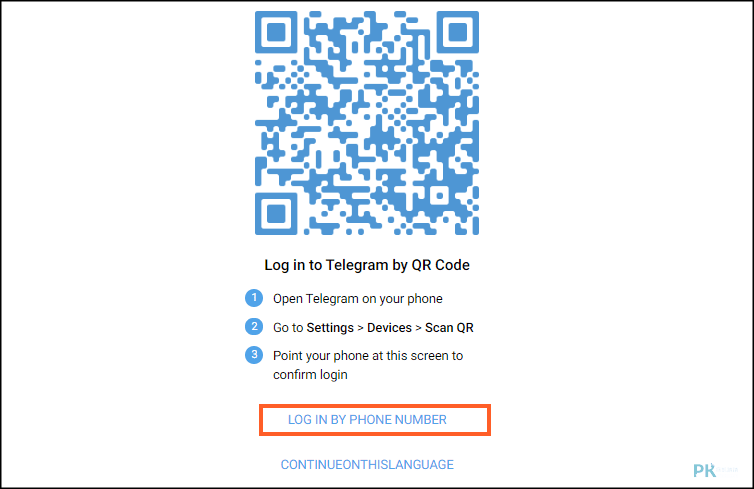 Telegram網頁版登入0