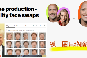 AI Face Swap線上圖片換臉工具，將照片的人替換成想要的臉，輕鬆合成&變臉。