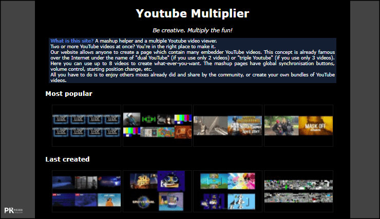 Youtube-Multiplier一個視窗同時看多個YouTube2