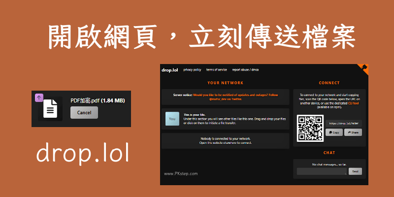 drop.lol線上檔案傳送工具