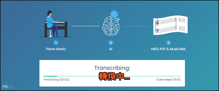 線上音樂轉琴譜3