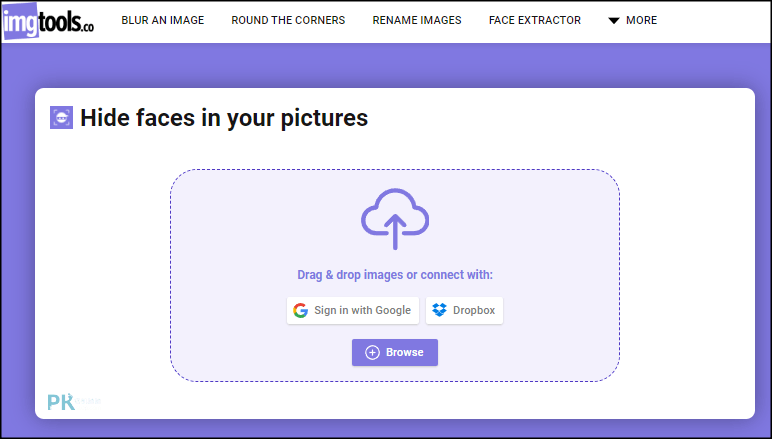 Hide-faces-in-your-pictures線上AI自動人臉打馬賽克工具1