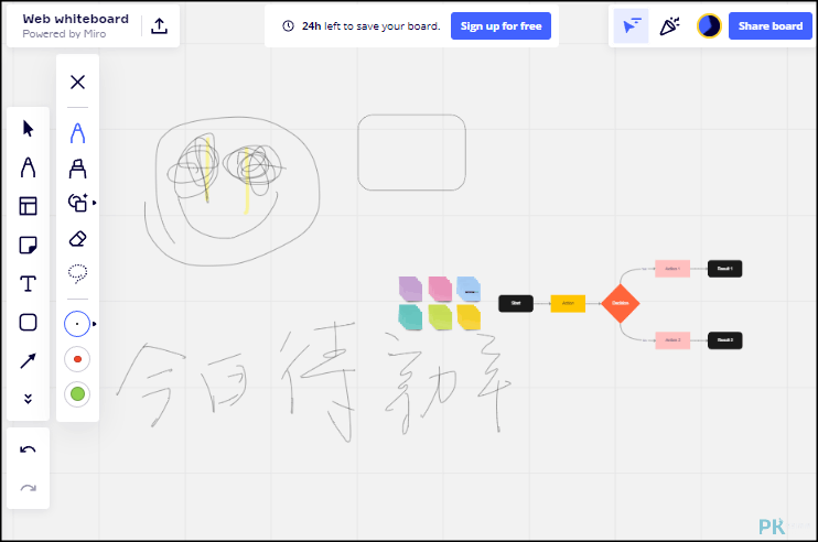 Miro-Web-whiteboard-免費的線上筆記本2
