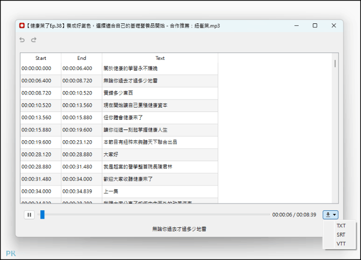 Buzz超強AI逐字稿軟體5