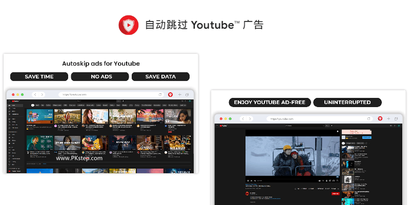 自動跳過YouTube廣告