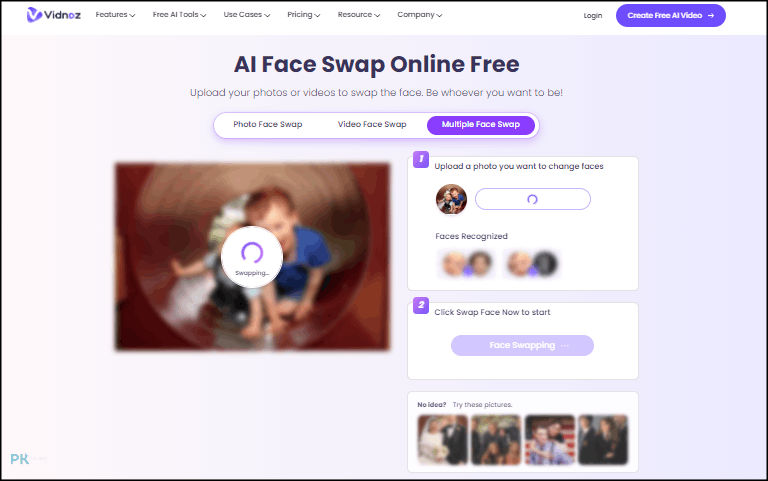vidnoz線上AI換臉教學3