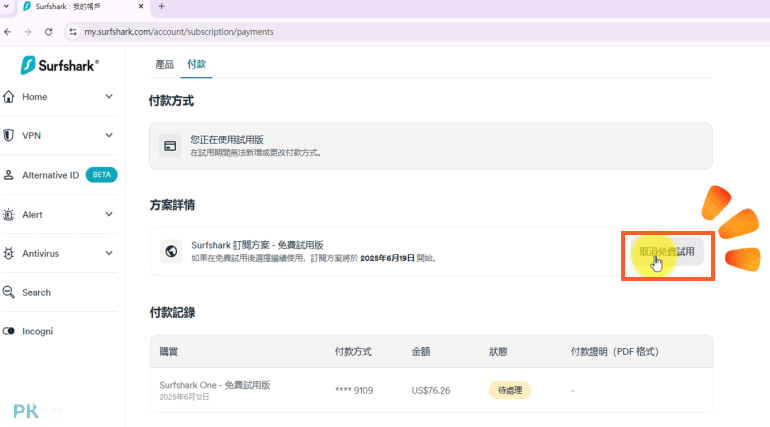 Surfshark-免費用攻略7